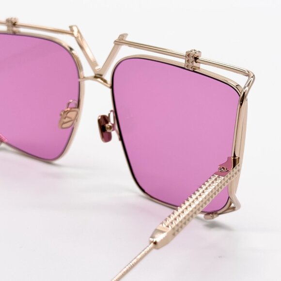 NEW VALENTINO V-LIGHT VLS-116C WOMEN PINK TITANIUM SUNGLASSES VALENTINO - Picture 8 of 11